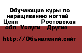 Обучающие куры по наращиванию ногтей › Цена ­ 6 500 - Ростовская обл. Услуги » Другие   